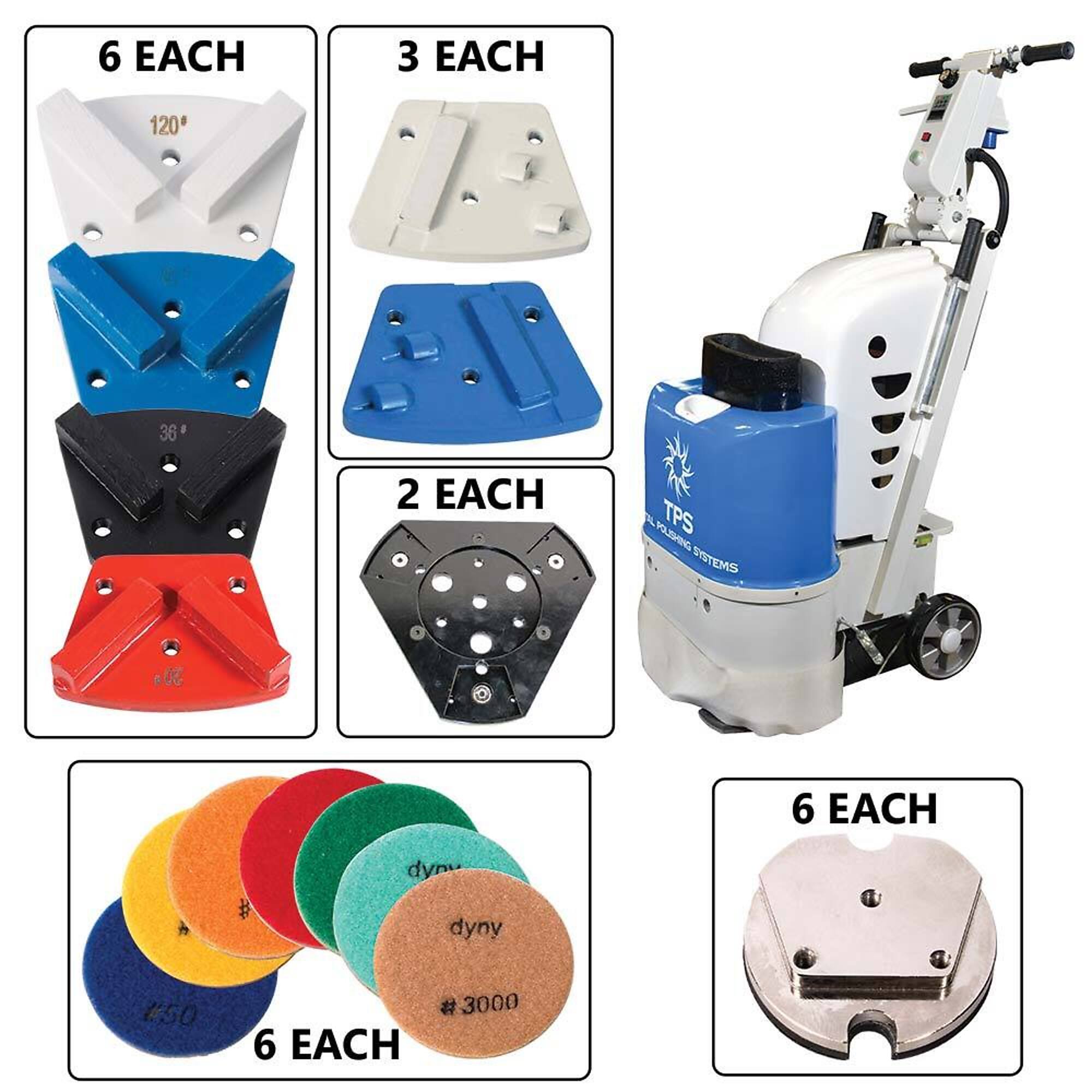 Total Polishing Systems TPSX1KITQPNO (TPS X1) Floor Preparation Machine Kit